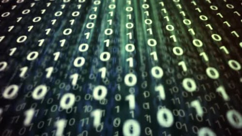 Représentation conceptuelle du code binaire. Parfait pour les applications liées à l'informatique.