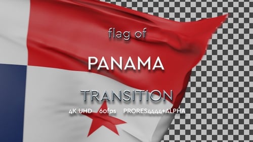 Flag of Panama transition | UHD | 60fps