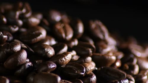 Close Up of Aromatic Coffee Beans
