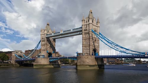 Tower Bridge Under Clouds