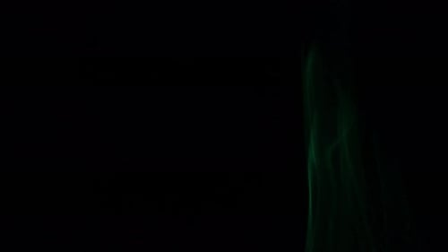 Green Smoke Rising Abstract Background Effect