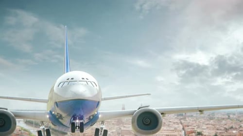 Airplane Take Off Verona Italy