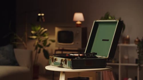 Vinyl Record Closeup