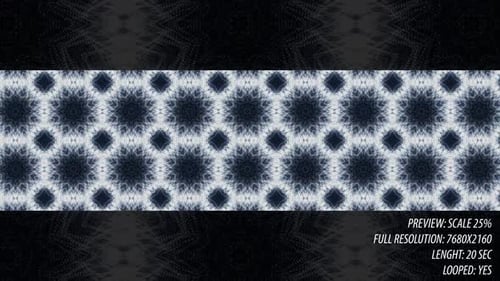 Seamless Kaleidoscopic Geometric Star Pattern Loop Background