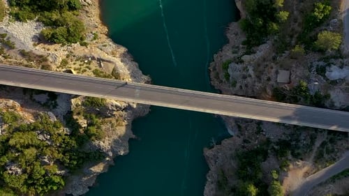 The Mountain River Filmed on a Drone