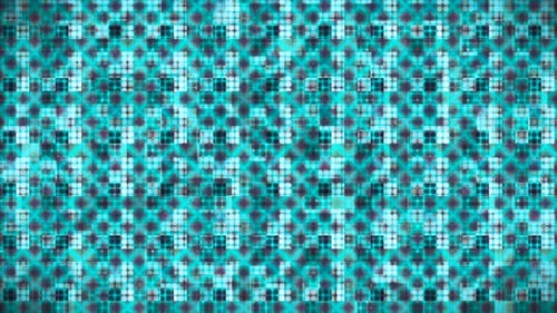 Pulsating Blue Geometric Grid Background Loop