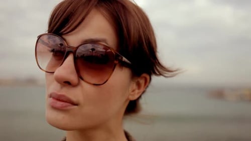 woman outside smart female person