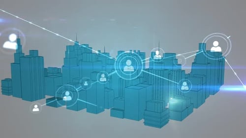 Network of connections moving