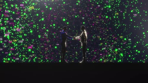 Partnership Agreement with Futuristic Digital Data Visualization