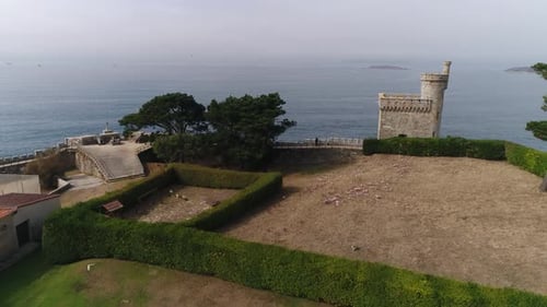 Tower Castle. Baiona City Galicia Spain