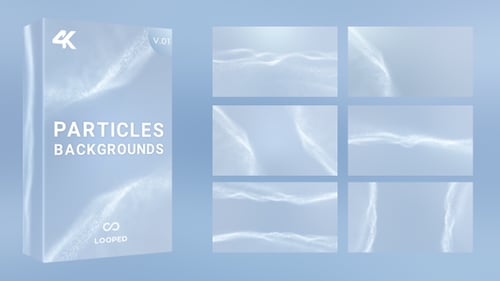 Abstract Shimmering Particle Wave Background Animation