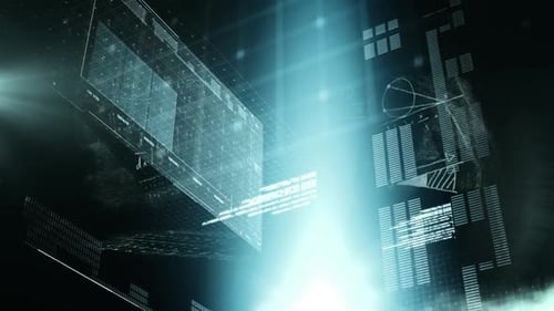 Animation of data processing and graphs