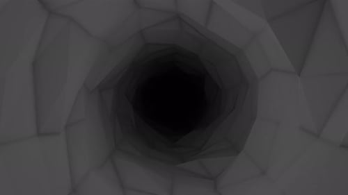 Dunkle Tunnelschleife mit niedrigem
