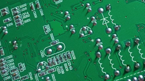 Leiterplatte mit Mikrochips