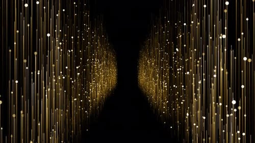 Elegant Golden Lines Particles Awards Background