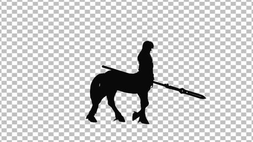 Centaur Walk Silhouette