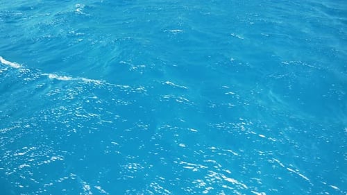 Turquoise Ocean Water Rippling in Gentle Waves