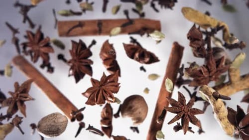 Super Slow Motion of Flying Spices