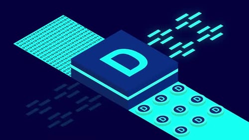 Isometric Data Processing and Digital Currency Animation