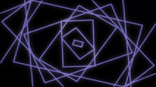 Abstract Light Rectangles Seamless Looping Animation of an Abstract Background Tunnel Loop with