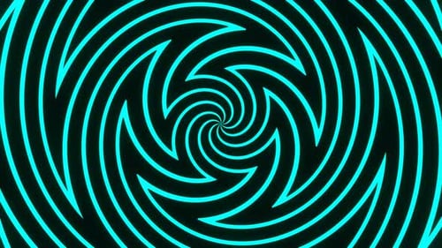 A Background of Swirling Mintcolored Circles VJ Loop
