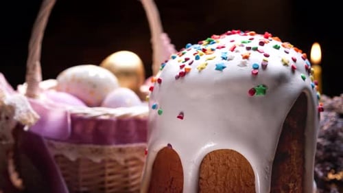 Hausgemachte Osterkuchen-Hintergrund