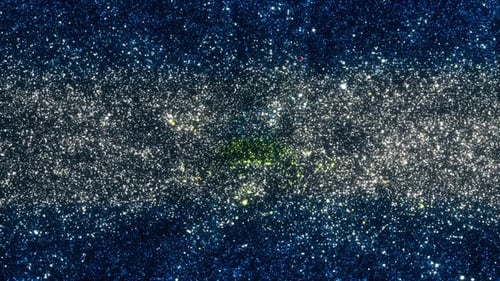 Nicaragua Flag With Abstract Particles