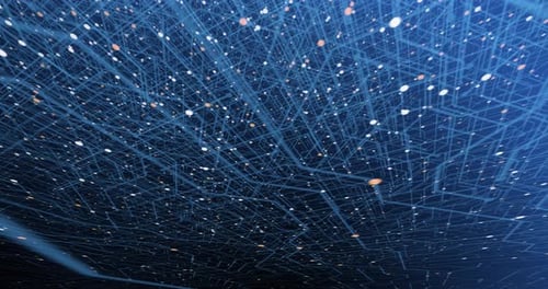 4K-nahtloser Loop von Cyber- und futuristischem Konzept der Printschaltungstechnologie.