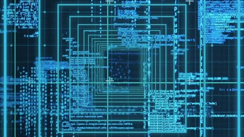 Digital generated video of concentric lines