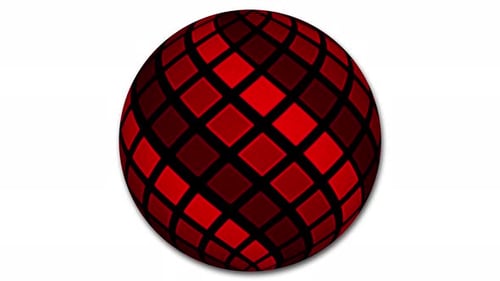 Stripy color abstract sphere in white. Vd 941