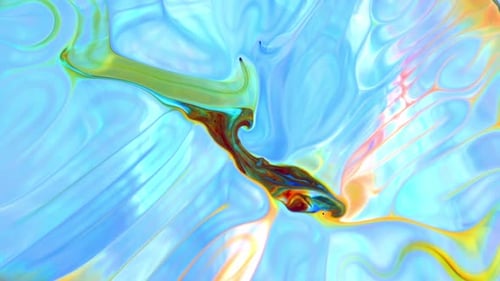 Abstract Color Ink Swirls and Mixes