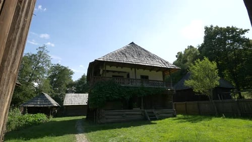 Traditional Romanian house at Astra Museum