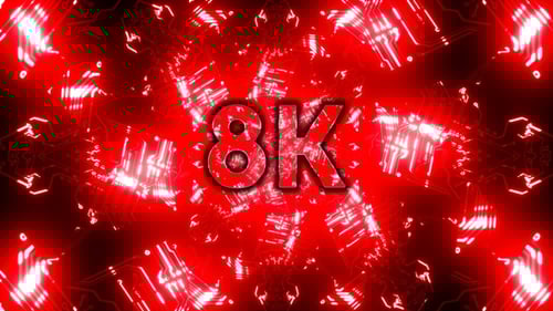 8k Cybernetic Red Vj Loop