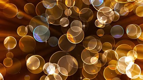 Bokeh con purpurina dorada 4K