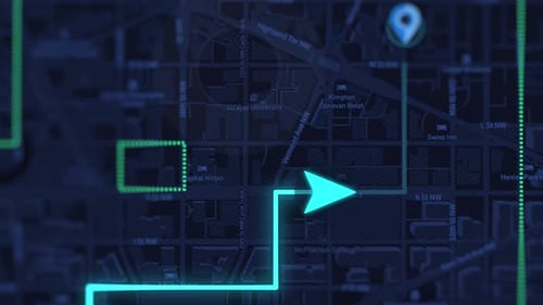 Pin bleu sur la carte bleue Gps carte de la ville