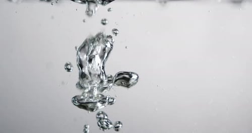 Bubbles Rising in Clear Water, Liquid Movement