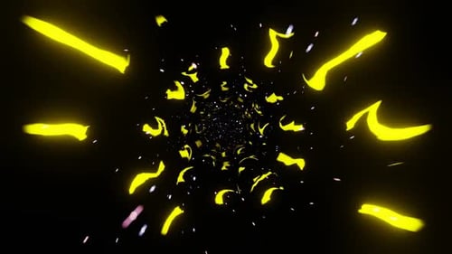 Abstract Endless Tunnel Visual Seamlessly Looping Background