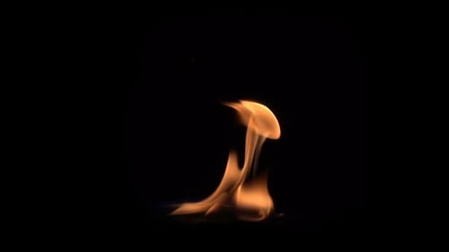 Kleine Flammen flackern