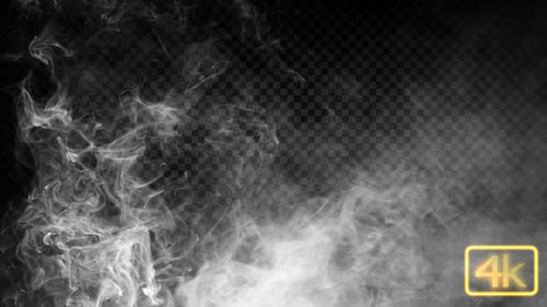 Realistic Transparent Smoke Effect Animation