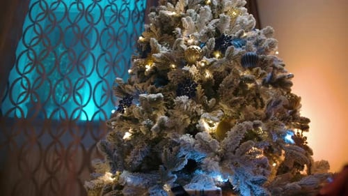 Christmas Tree with Gifts Holiday Season