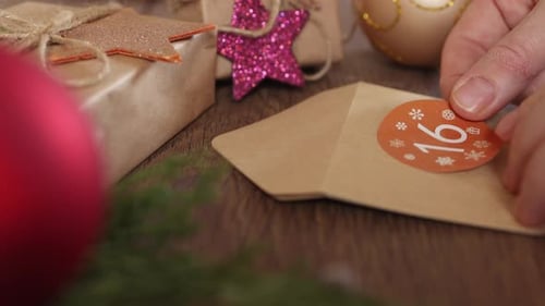 Cómo hacer un calendario de adviento navideño, manualidades caseras, sobres