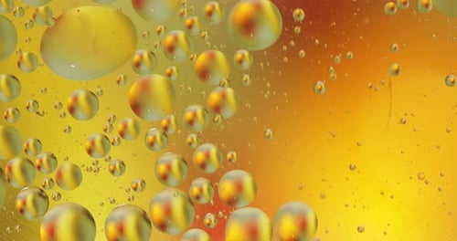 Fantastic Structure of Colorful Bubbles. Chaotic Motion. Abstract Background