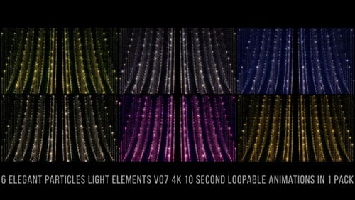 Sparkling Vertical Particle Stream Loop Background