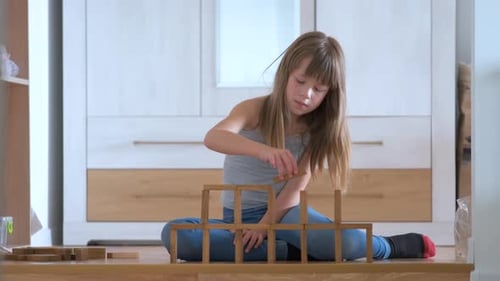 Happy Child Spielzeugblöcke aus Holz in Hochstapelform für Mädchen