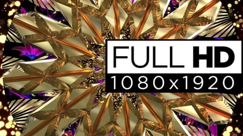 Luxury Gold Tunnel Background 01