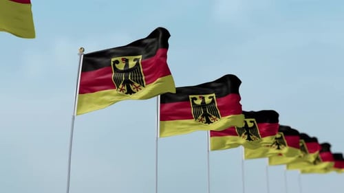 Flaggenreihe Deutschland