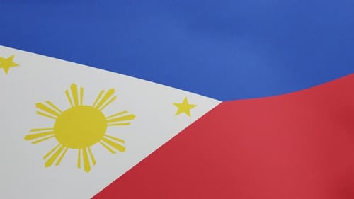 Philippines National Flag Waving Loop Animation