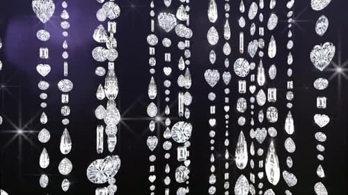 Elegant Diamond Curtain Transition and Kaleidoscope Animation