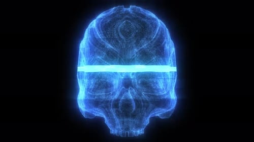 Abstract Skull Vj Loop 4k