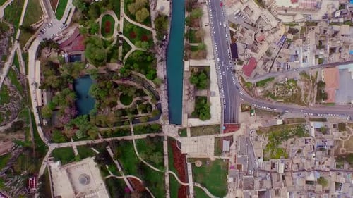 Aerial Drone Historical City